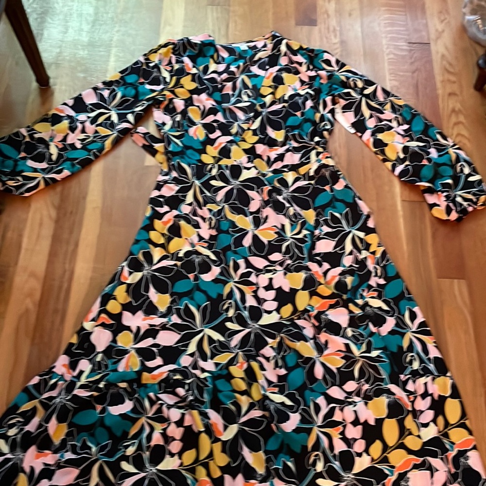 Floral wrap dress